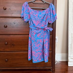 Lilly Pulitzer Blue and Pink Mini Dress